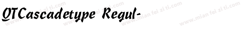 QTCascadetype Regul字体转换